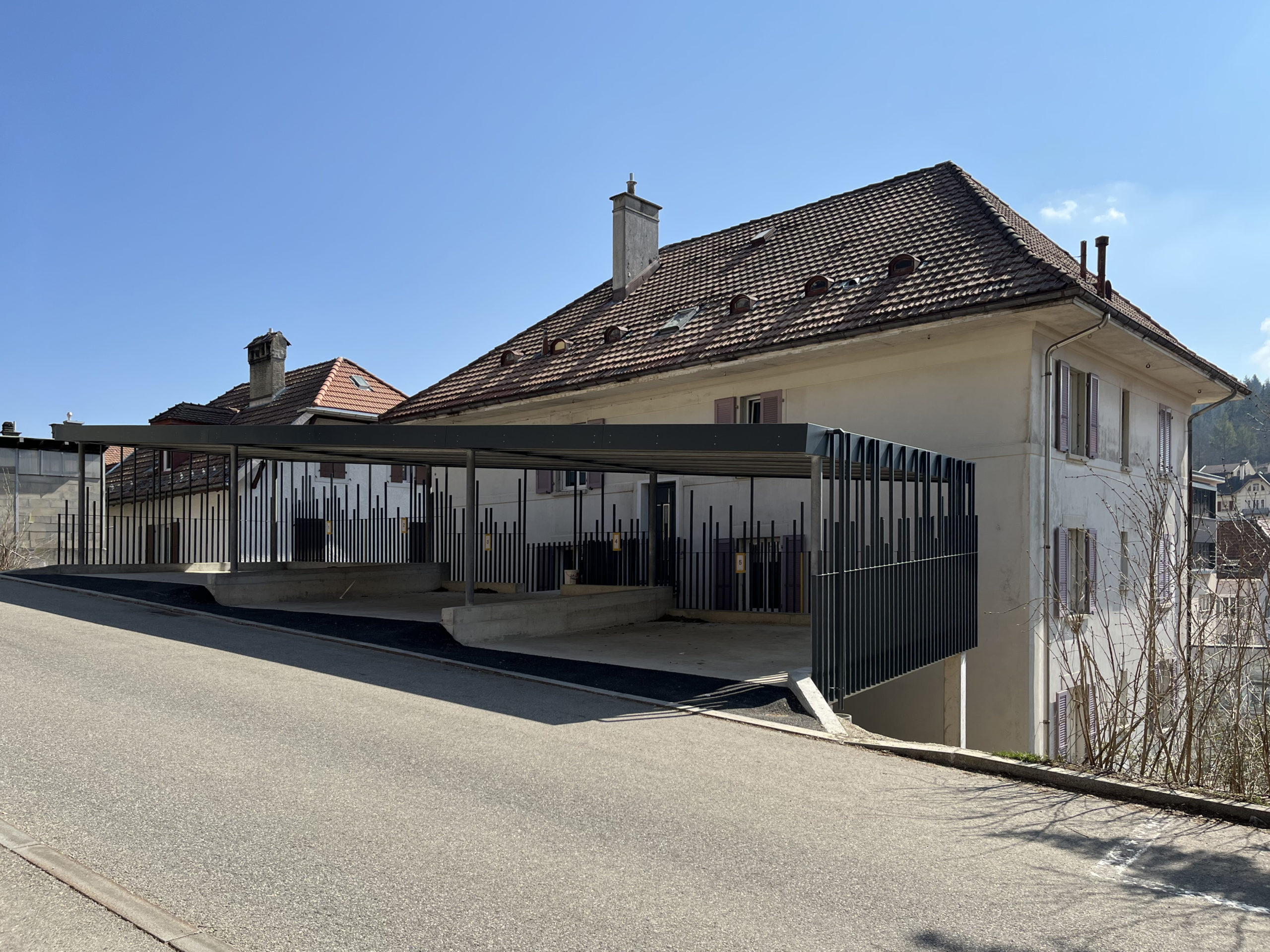 cédric haldimann architecte - stationnement couvert