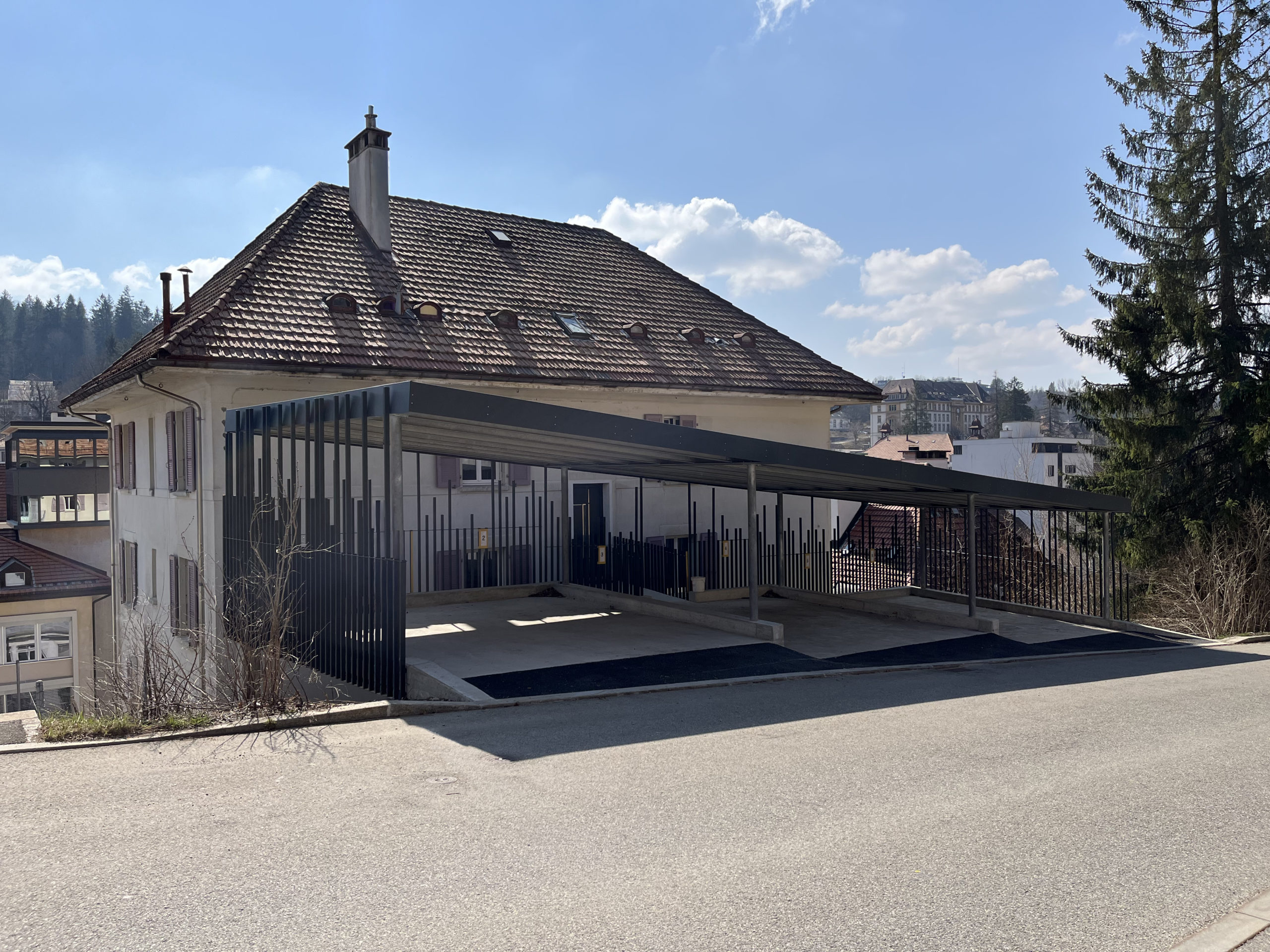 cédric haldimann architecte - stationnement couvert